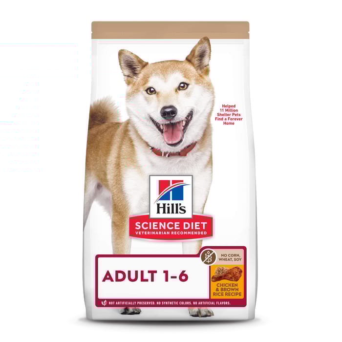 Hill's Science Diet Adult No Corn, Wheat or Soy Chicken Dry Dog Food - 15 lb Bag product detail number 1.0