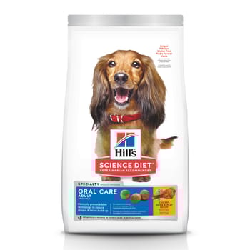 Hill's Science Diet Adult Oral Care Chicken Rice & Barley Dry Dog Food - 4 lb Bag-product-tile