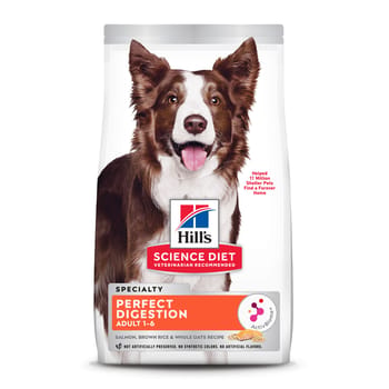 Hill's Science Diet Adult Perfect Digestion Salmon, Whole Oats & Brown Rice Dry Dog Food - 3.5 lb Bag-product-tile