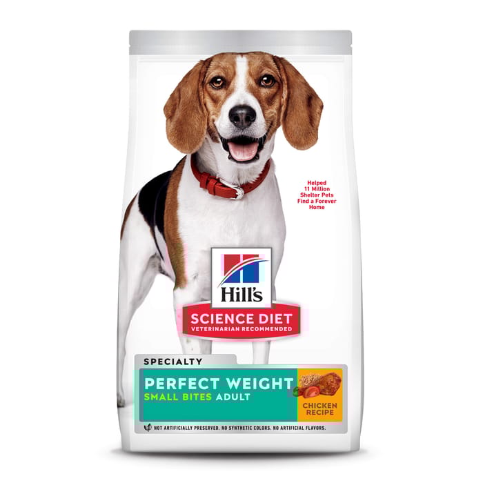 Hill's Science Diet Adult Perfect Weight Small Bites Chicken Dry Dog Food - 25 lb Bag product detail number 1.0