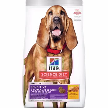 Hill's Science Diet Adult Sensitive Stomach & Skin Large Breed Chicken & Barley Dry Dog Food - 30 lb Bag-product-tile