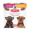 Hill's Science Diet Adult Small & Mini Breed Variety Pack Savory Chicken & Beef Stew Wet Dog Food - 3.5 oz Trays - Case of 12