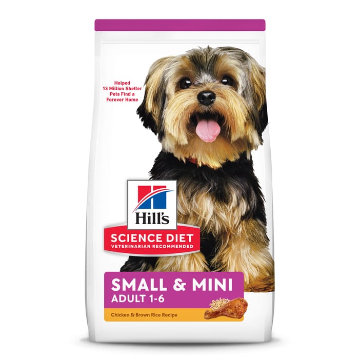 Hill's Science Diet Adult Small & Mini Chicken & Brown Rice Dry Dog Food - 15.5 lb Bag product detail number 1.0