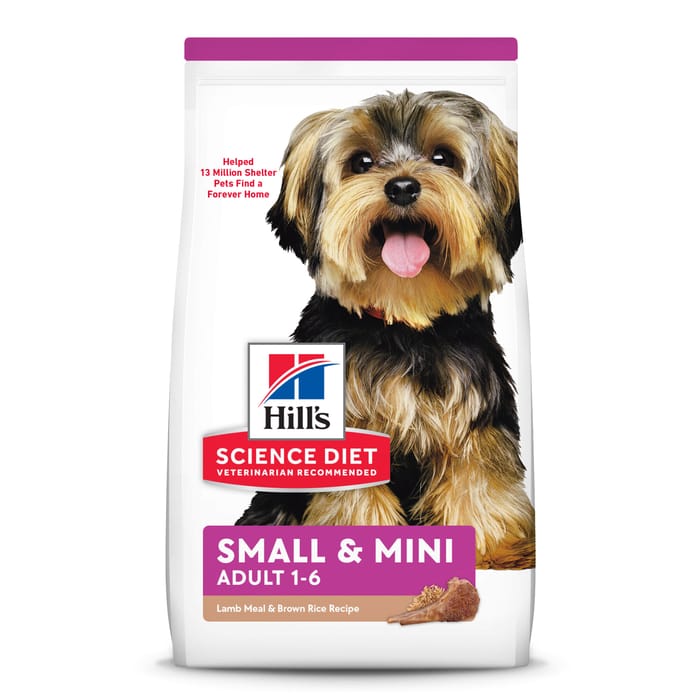 Hill's Science Diet Adult Small & Mini Lamb Meal & Brown Rice Dry Dog Food - 15.5 lb Bag product detail number 1.0