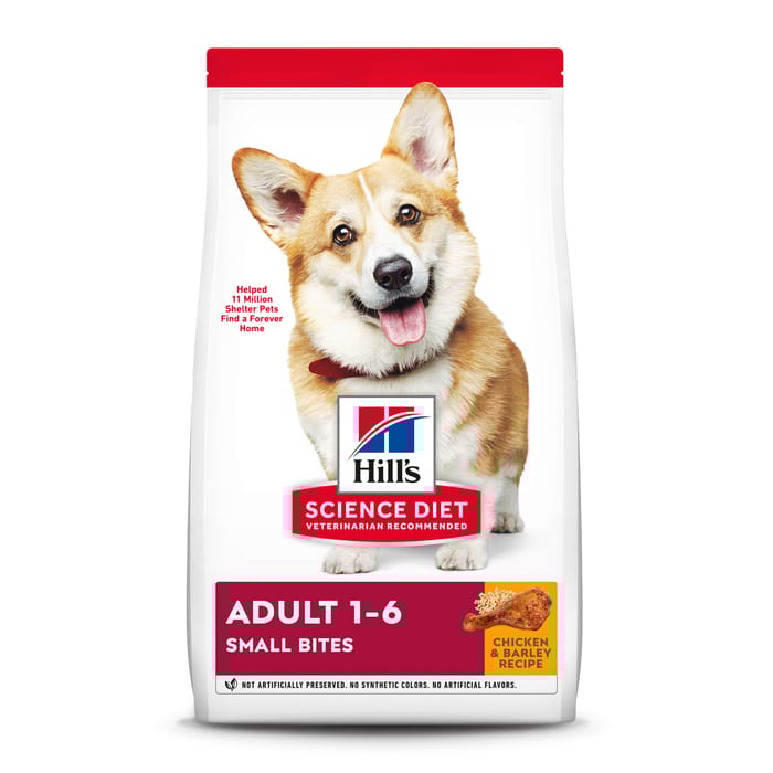 Hill's Science Diet Adult Small Bites Chicken & Barley Dry Dog Food - 15 lb Bag product detail number 1.0