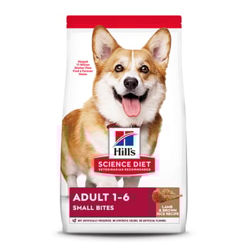 Hill's Science Diet Adult Small Bites Lamb Meal & Brown Rice Dry Dog Food - 4.5 lb Bag-product-tile