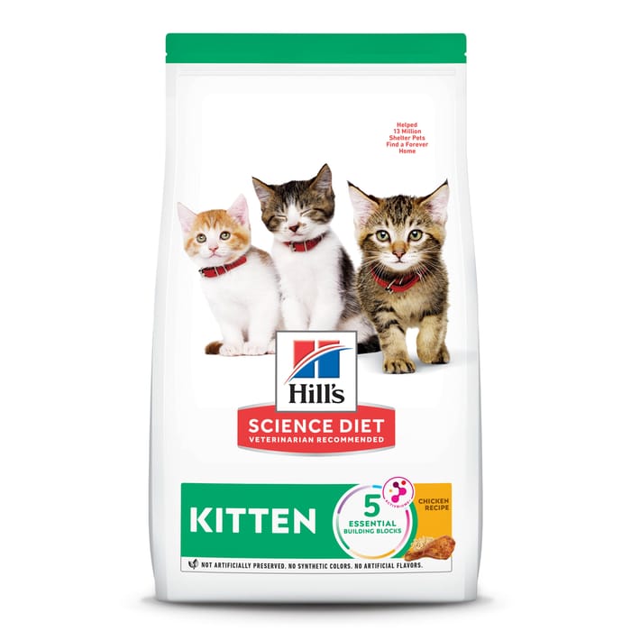 Hill's Science Diet Kitten Chicken Recipe Dry Cat Food - 15.5 lb Bag product detail number 1.0