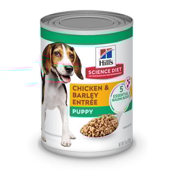 Hill's Science Diet Puppy Chicken & Barley Entree Wet Dog Food - 13 oz Cans - Case of 12-product-tile