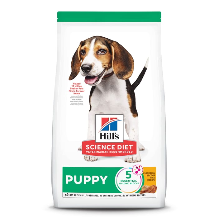 Hill's Science Diet Puppy Chicken Meal & Brown Rice Dry Dog Food - 15.5 lb Bag product detail number 1.0