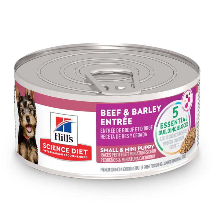 Hill's Science Diet Puppy Small & Mini Breed Beef & Barley Entree Wet Dog Food - 5.8 oz Cans - Case of 24 product detail number 1.0