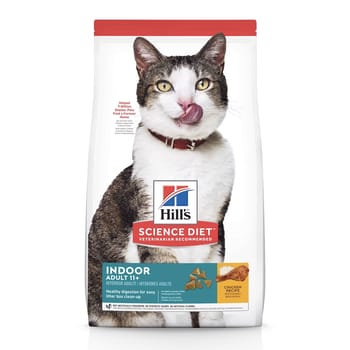 Hill's Science Diet Adult 11+ Senior Indoor Chicken Recipe Dry Cat Food - 7 lb Bag-product-tile