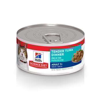 Hill's Science Diet Adult 7+ Tender Tuna Dinner Wet Cat Food - 5.5 oz Cans - Case of 24-product-tile