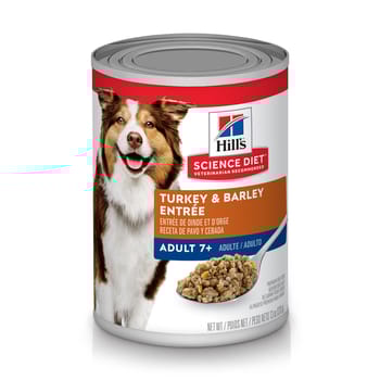 Hill's Science Diet Adult 7+ Turkey & Barley Entree Wet Dog Food - 13 oz Cans - Case of 12-product-tile