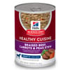 Hill's Science Diet Adult 7+ Healthy Cuisine Braised Beef, Carrots & Peas Stew Wet Dog Food - 12.5 oz Cans - Case of 12