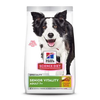 Hill's Science Diet Adult 7+ Senior Vitality Chicken & Rice Dry Dog Food - 21.5 lb Bag-product-tile
