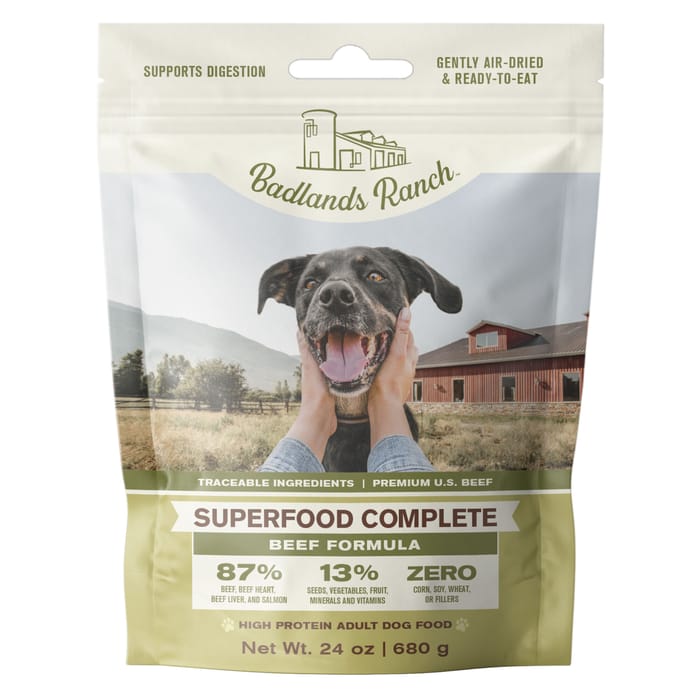 Badlands Ranch Superfood Complete Beef Formula Air Dried Dog Food 24 oz Bag product detail number 1.0