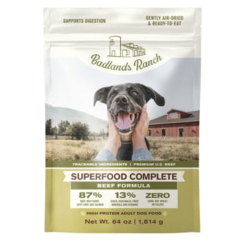 Badlands Ranch Superfood Complete Beef Formula Air Dried Dog Food 64 oz Bag-product-tile