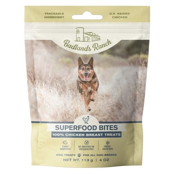 Badlands Ranch Superfood Bites 100% Chicken Breast Freeze Dried Raw Dog Treats 4 oz Bag-product-tile