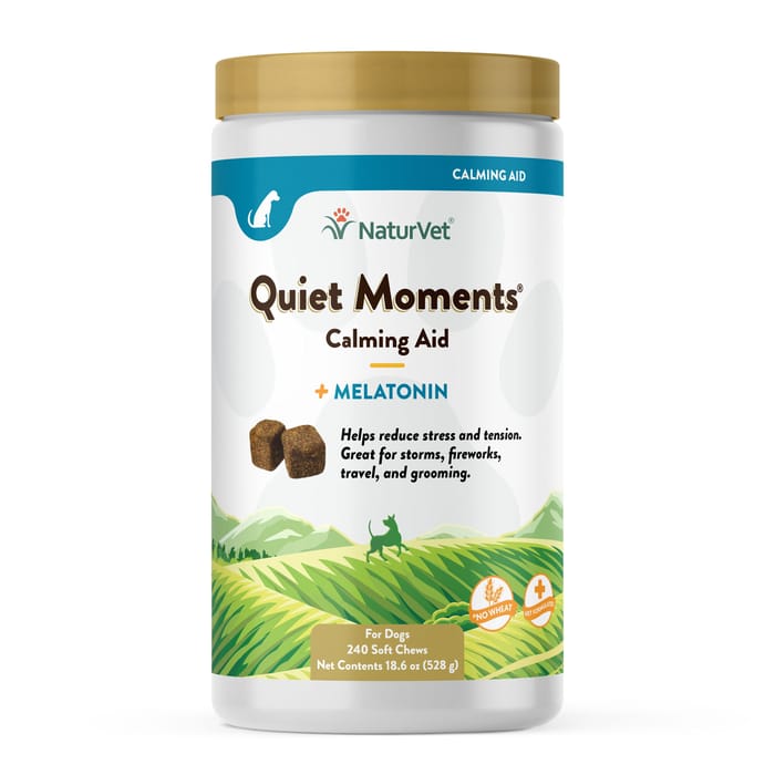 NaturVet Quiet Moments Calming Aid Plus Melatonin Supplement Soft Chews for Dogs - 240 ct Soft Chews product detail number 1.0