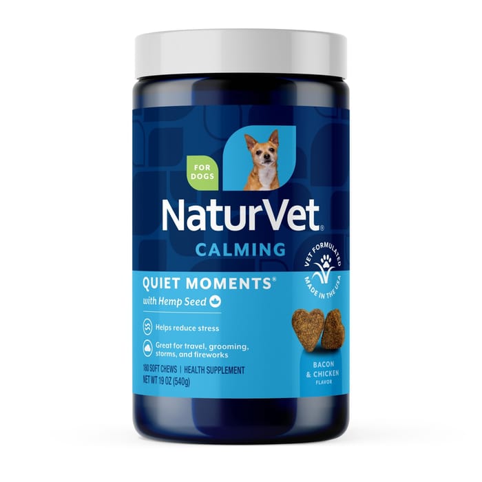 NaturVet Hemp Quiet Moments Calming Aid Soft Chews for Dogs - 180 ct Soft Chews product detail number 1.0