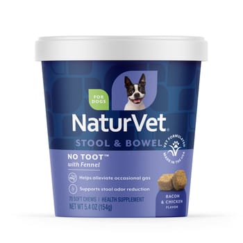NaturVet No Toot Gas Aid Digestive Supplement Soft Chew for Dogs - 70 ct Soft Chews-product-tile