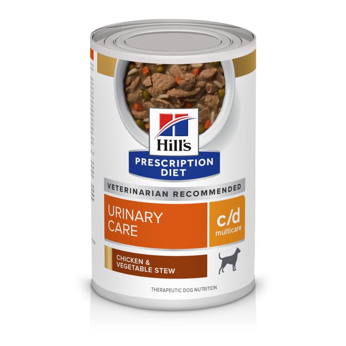 Hill's Prescription Diet c/d Multicare Urinary Care Chicken & Vegetable Stew Wet Dog Food - 12.5 oz Cans - Case of 12 product detail number 1.0