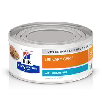 Hill's Prescription Diet c/d Multicare Urinary Care with Ocean Fish Wet Cat Food - 5.5 oz Cans - Case of 24-product-tile