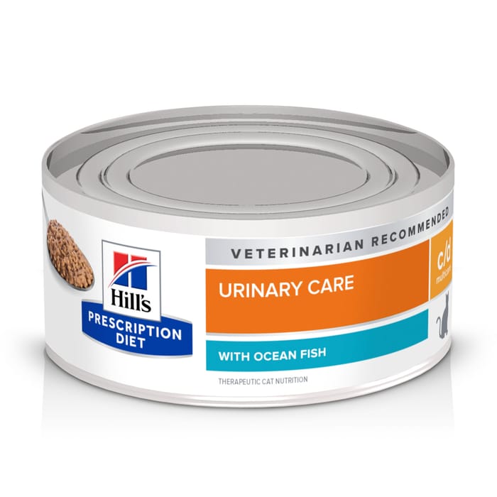 Hill's Prescription Diet c/d Multicare Urinary Care with Ocean Fish Wet Cat Food - 5.5 oz Cans - Case of 24 product detail number 1.0
