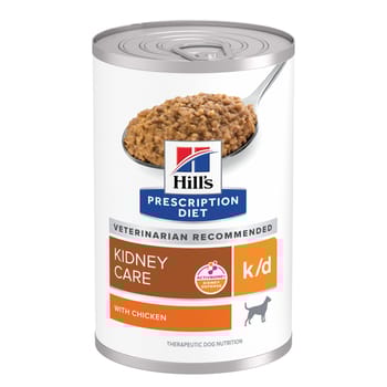 Hill's Prescription Diet k/d Kidney Care with Chicken Wet Dog Food - 13 oz Cans - Case of 12-product-tile