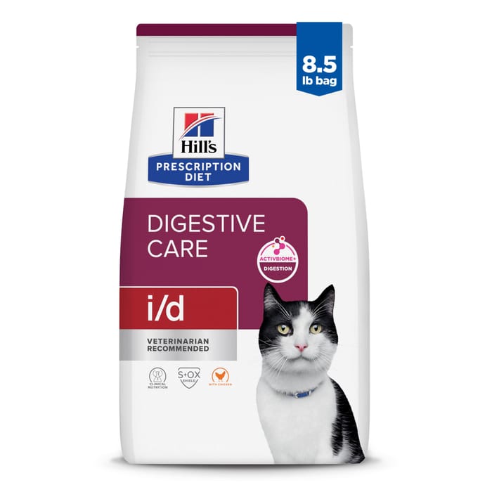 Hill's Prescription Diet i/d Digestive Care Chicken Flavor Dry Cat Food - 8.5 lb Bag product detail number 1.0