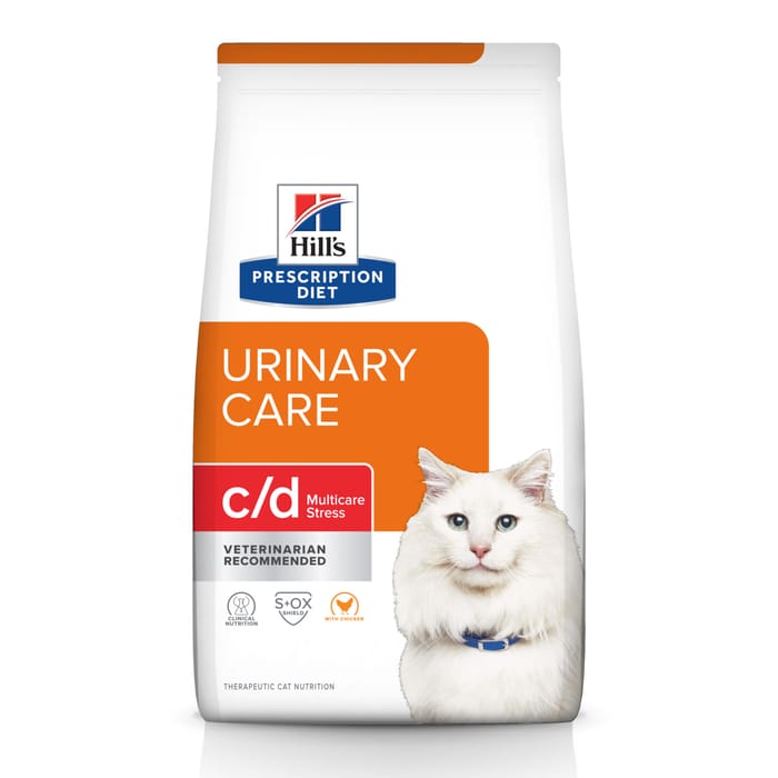 Hill's Prescription Diet c/d Multicare Stress + Urinary Care with Chicken Dry Cat Food - 8.5 lb Bag product detail number 1.0