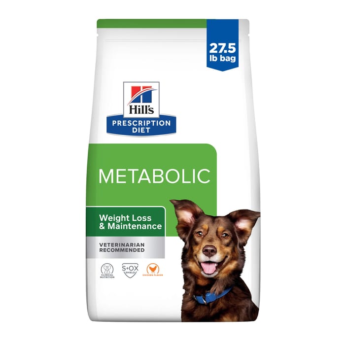 Hill's Prescription Diet Metabolic Weight Management Chicken Flavor Dry Dog Food - 27.5 lb Bag product detail number 1.0