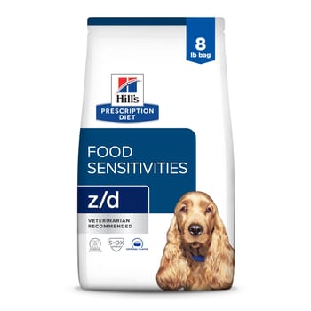 Hill's Prescription Diet z/d Skin/Food Sensitivities Original Flavor Dry Dog Food - 8 lb Bag-product-tile