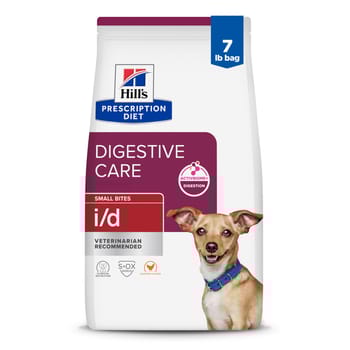 Hill's Prescription Diet i/d Digestive Care Small Bites Chicken Flavor Dry Dog Food - 7 lb Bag-product-tile
