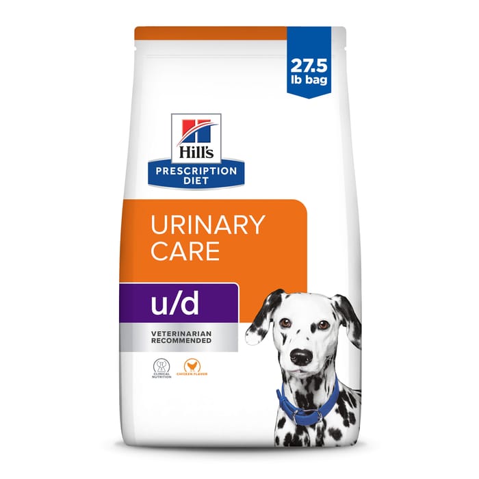 Hill's Prescription Diet u/d Urinary Care Chicken Flavor Dry Dog Food - 27.5 lb Bag product detail number 1.0