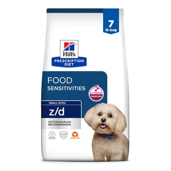 Hill's Prescription Diet z/d Skin/Food Sensitivities Small Bites Dry Dog Food - 7 lb Bag-product-tile