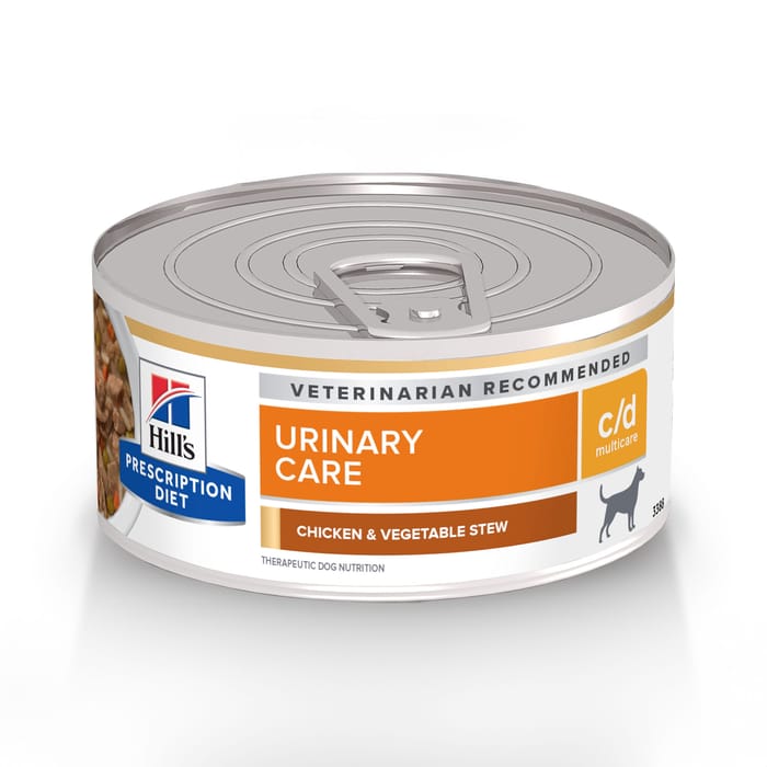 Hill's Prescription Diet c/d Multicare Urinary Care Chicken & Vegetable Stew Wet Dog Food - 5.5 oz Cans - Case of 24 product detail number 1.0