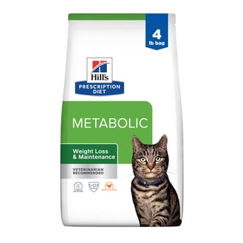 Hill's Prescription Diet Metabolic Weight Management Chicken Flavor Dry Cat Food - 4 lb Bag-product-tile
