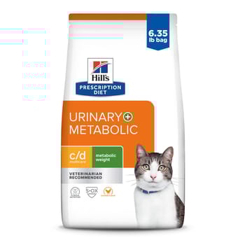 Hill's Prescription Diet c/d Multicare Metabolic + Urinary Care Chicken Flavor Dry Cat Food - 6.35 lb Bag-product-tile