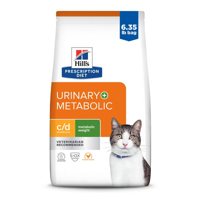Hill's Prescription Diet c/d Multicare Metabolic + Urinary Care Chicken Flavor Dry Cat Food - 6.35 lb Bag product detail number 1.0