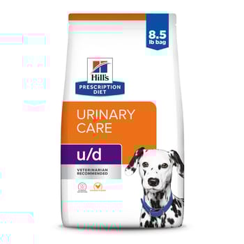 Hill's Prescription Diet u/d Urinary Care Chicken Flavor Dry Dog Food - 8.5 lb Bag-product-tile