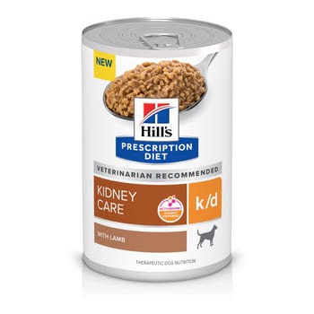 Hill's Prescription Diet k/d Kidney Care with Lamb Wet Dog Food - 13 oz Cans - Case of 12-product-tile