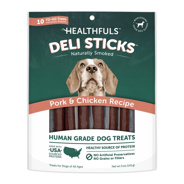 Healthfuls Deli Sticks Pork & Chicken Human-Grade Dog Treats - 5 oz Bag product detail number 1.0