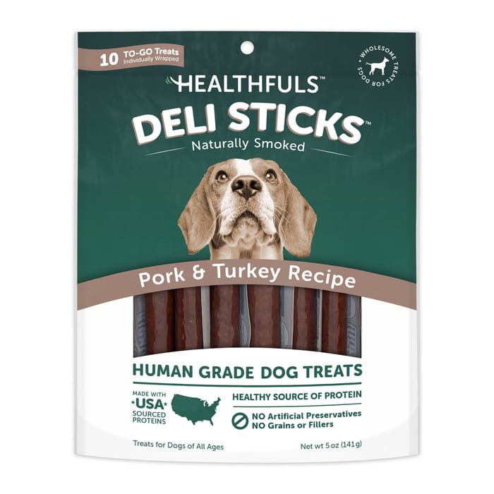 Healthfuls Deli Sticks Pork & Turkey Human-Grade Dog Treats - 5 oz Bag product detail number 1.0