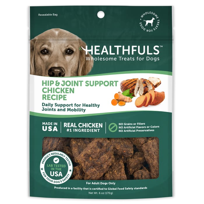Healthfuls Hip & Joint Support Chicken Recipe Dog Treats -  6 oz Bag product detail number 1.0