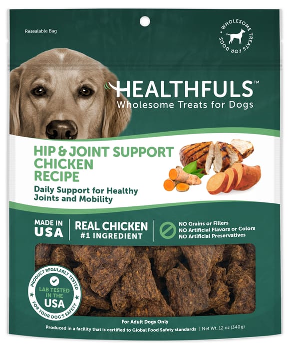 Healthfuls Hip & Joint Support Chicken Recipe Dog Treats - 12 oz Bag product detail number 1.0