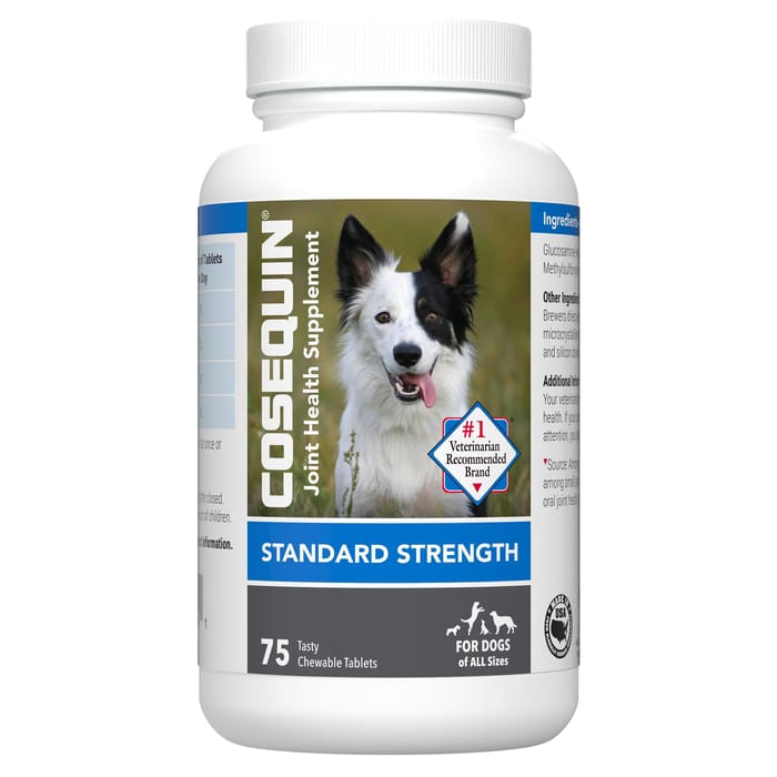 Nutramax Cosequin for Dogs Joint Health Supplement Contains Glucosamine for Dogs Plus MSM Supports Healthy Joints For All Breeds and Sizes - 75 Count product detail number 1.0
