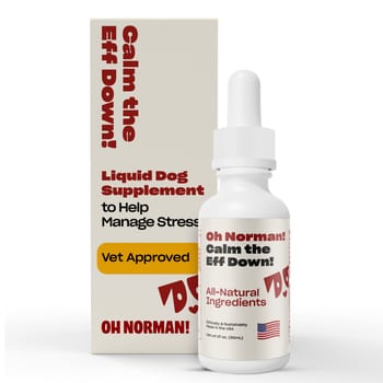 OH NORMAN! Calm The Eff Down! Liquid Stress Relieving Supplement for Dogs - 1 oz Bottle-product-tile