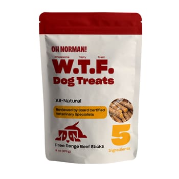 OH NORMAN! WTF Free Range Beef Jerky Dog Treats - 6 oz Bag-product-tile