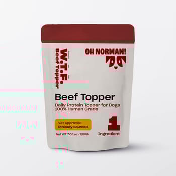 OH NORMAN! WTF Human Grade Beef Food Topper for Dogs - 7.05 oz Bag-product-tile